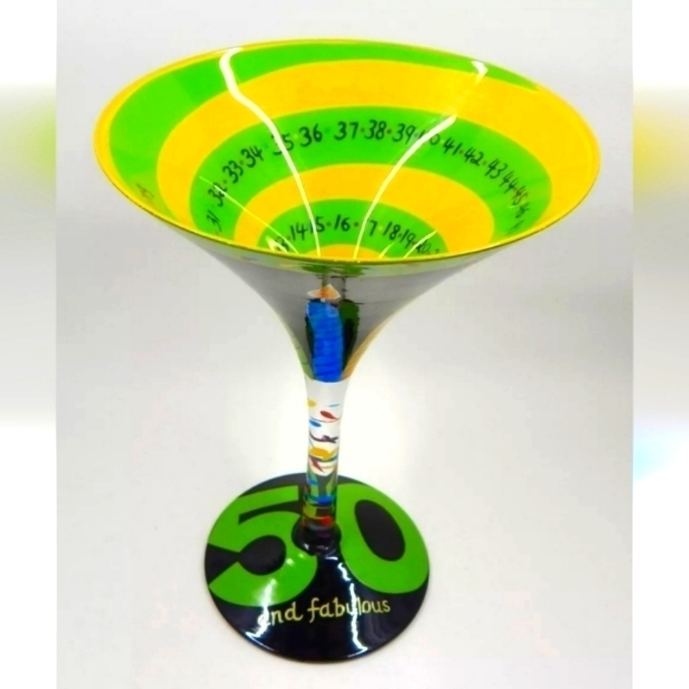 LOLITA Martini Recipe Glass 50 & Fabulous